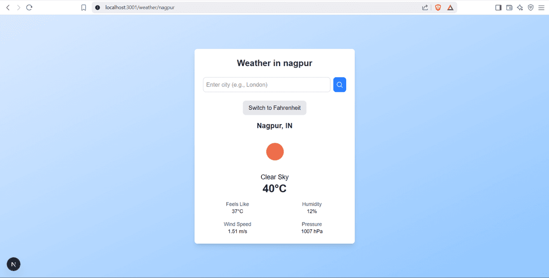 Weather Dashboard
